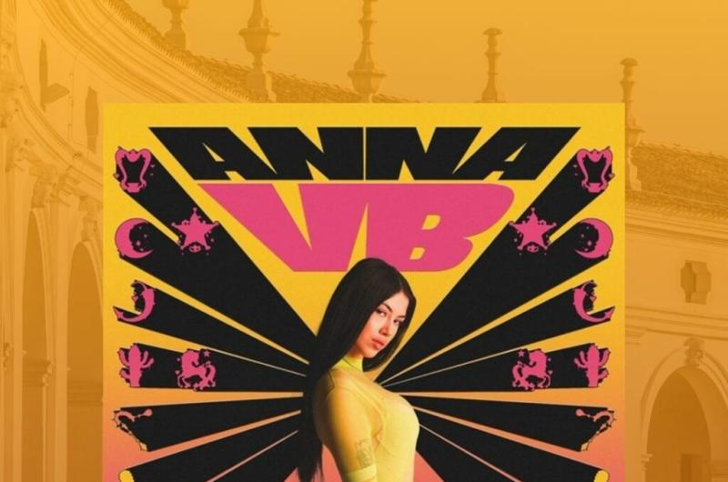 Poster colorato di Anna VB Tour, energia e stile vibrante.